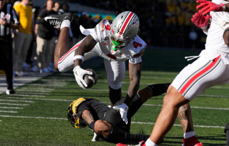 Julian Sayin, Jeremiah Smith lead No. 5 Ohio State past No. 14 Iowa, 31-14